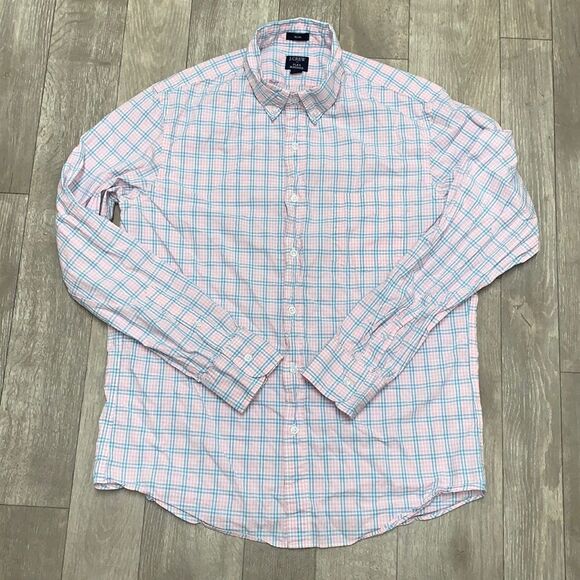 Mens J. Crew Slim Flex Washed  Button‎ Up Longsleeve Shirt - Picture 1 of 5